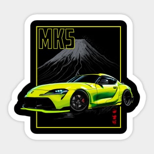 Fluorescent Yellow MK5 Sticker